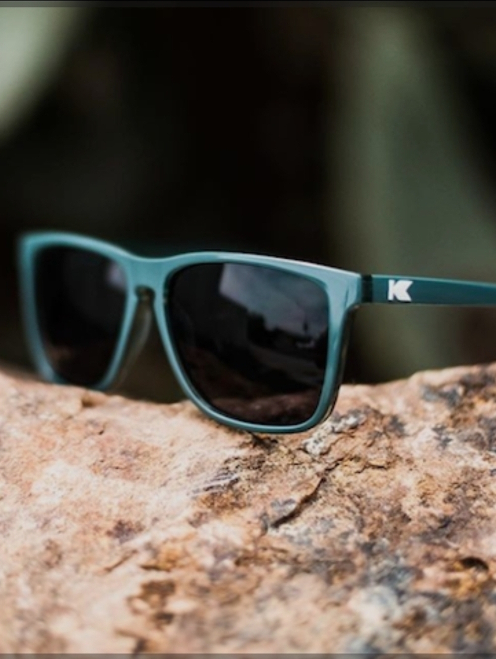 Dark Teal Knockaround Fast Lane Sunglasses